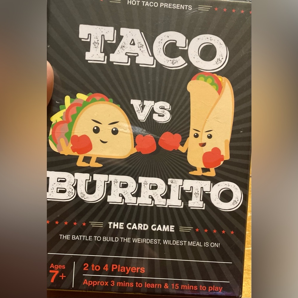 NWT Taco VS Burrito Card Game
